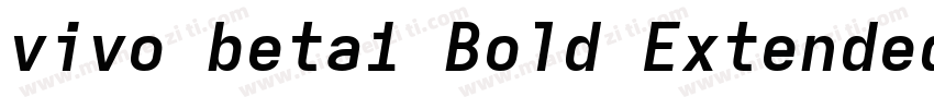 vivo beta1 Bold ExtendedVersion 10字体转换